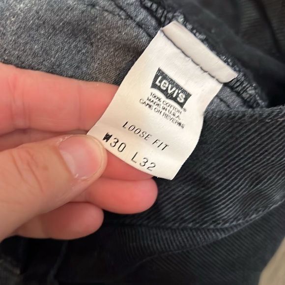 SILVERTAB LEVIS 90’s VINTAGE LOOSE FIT BLACK JEANS MADE IN USA WOMENS 28 - Picture 12 of 16